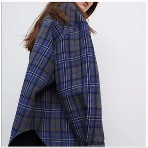 ZARA Plaid Overlay Shirt